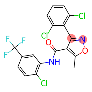 N-[2-chloro-5-(trifluoromethyl)phenyl]-3-(2,6-dichlorophenyl)-5-methyl-4-isoxazolecarboxamide