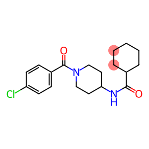 N1-[1-(4-chlorobenzoyl)-4-piperidyl]cyclohexane-1-carboxamide