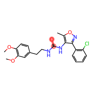 N-[3-(2-chlorophenyl)-5-methylisoxazol-4-yl]-N'-(3,4-dimethoxyphenethyl)urea