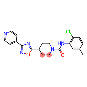 N-(2-CHLORO-5-METHYLPHENYL)-4-(3-PYRIDIN-4-YL-1,2,4-OXADIAZOL-5-YL)PIPERIDINE-1-CARBOXAMIDE