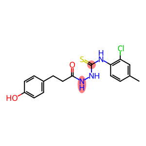 N1-(2-chloro-4-methylphenyl)-2-[3-(4-hydroxyphenyl)propanoyl]hydrazine-1-carbothioamide