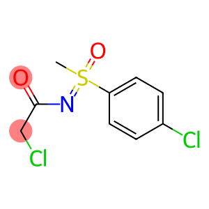 N1-[1-(4-CHLOROPHENYL)-1-METHYL-1-OXO-LAMBDA~6~-SULPHANYLIDENE]-2-CHLOROACETAMIDE