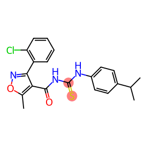 N-{[3-(2-chlorophenyl)-5-methylisoxazol-4-yl]carbonyl}-N'-(4-isopropylphenyl)thiourea