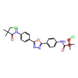 N1-[4-(5-{4-[(3-chloro-2,2-dimethylpropanoyl)amino]phenyl}-1,3,4-oxadiazol-2-yl)phenyl]-3-chloro-2,2-dimethylpropanamide