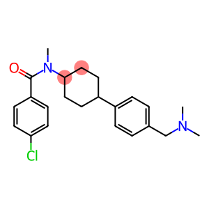 N-(4-chlorobenzoyl)-N-methyl-4-(4-dimethylaminomethylphenyl)cyclohexylamine