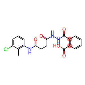 2-(N'-[3-(3-CHLORO-2-METHYL-PHENYLCARBAMOYL)-PROPIONYL]-HYDRAZINOCARBONYL)-BENZOIC ACID