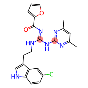 N-[2-(5-CHLORO-1H-INDOL-3-YL)ETHYL]-N'-(4,6-DIMETHYL-2-PYRIMIDINYL)-N'-(2-FUROYL)GUANIDINE