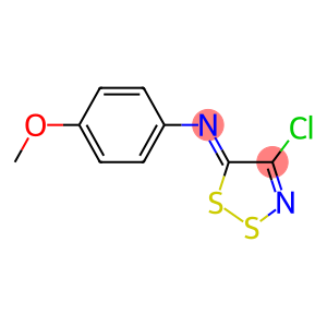 N-(4-CHLORO-5H-1,2,3-DITHIAZOL-5-YLIDEN)-4-METHOXYANILINE