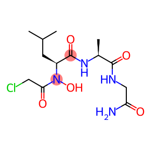 N-CHLOROACETYL-N-HYDROXY-L-LEUCYL-L-ALANYL-GLYCINE AMIDE