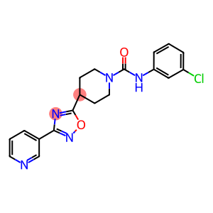 N-(3-CHLOROPHENYL)-4-[3-(PYRIDIN-3-YL)-1,2,4-OXADIAZOL-5-YL]PIPERIDINE-1-CARBOXAMIDE