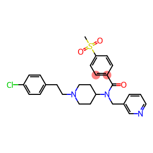 N-(1-[2-(4-CHLOROPHENYL)ETHYL]PIPERIDIN-4-YL)-4-(METHYLSULFONYL)-N-(PYRIDIN-3-YLMETHYL)BENZAMIDE