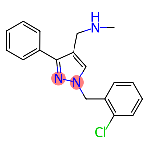 N-[[1-(2-CHLOROBENZYL)-3-PHENYL-1H-PYRAZOL-4-YL]METHYL]-N-METHYLAMINE