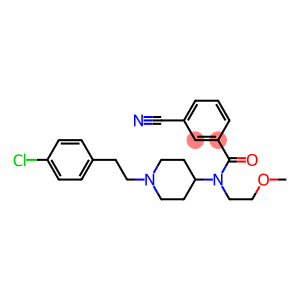 N-(1-[2-(4-CHLOROPHENYL)ETHYL]PIPERIDIN-4-YL)-3-CYANO-N-(2-METHOXYETHYL)BENZAMIDE