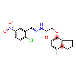 N'1-(2-CHLORO-5-NITROBENZYLIDENE)-2-[(7-METHYL-2,3-DIHYDRO-1H-INDEN-4-YL)OXY]ETHANOHYDRAZIDE