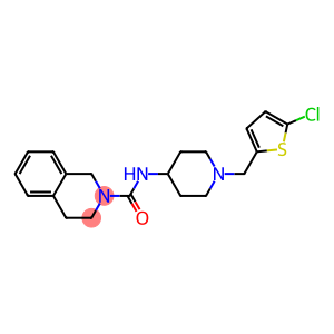 N-(1-[(5-CHLORO-2-THIENYL)METHYL]PIPERIDIN-4-YL)-3,4-DIHYDROISOQUINOLINE-2(1H)-CARBOXAMIDE