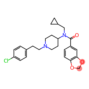N-(1-[2-(4-CHLOROPHENYL)ETHYL]PIPERIDIN-4-YL)-N-(CYCLOPROPYLMETHYL)-1,3-BENZODIOXOLE-5-CARBOXAMIDE