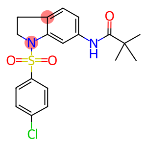 N-[[1-(4-CHLOROPHENYL)SULPHONYL]-2,3-DIHYDRO-(1H)-INDOL-6-YL]-2,2-DIMETHYLPROPANAMIDE