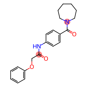 N-[4-(1-azepanylcarbonyl)phenyl]-2-phenoxyacetamide