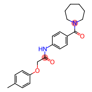 N-[4-(1-azepanylcarbonyl)phenyl]-2-(4-methylphenoxy)acetamide