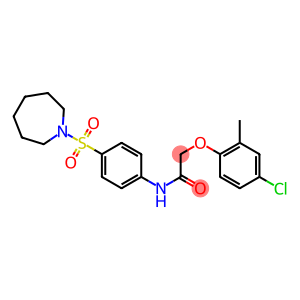 N-[4-(1-azepanylsulfonyl)phenyl]-2-(4-chloro-2-methylphenoxy)acetamide