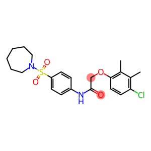 N-[4-(1-azepanylsulfonyl)phenyl]-2-(4-chloro-2,3-dimethylphenoxy)acetamide