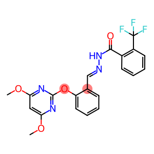 N-[1-AZA-2-[2-[(4,6-DIMETHOXYPYRIMIDIN-2-YL)OXY]PHENYL]ETHENYL]-2-(TRIFLUOROMETHYL)BENZAMIDE