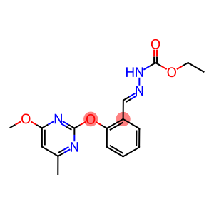 N-[1-AZA-2-[2-[(4-METHOXY-6-METHYLPYRIMIDIN-2-YL)OXY]PHENYL]ETHENYL]CARBAMIC ACID, ETHYL ESTER