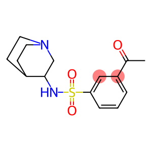 N-{1-azabicyclo[2.2.2]octan-3-yl}-3-acetylbenzene-1-sulfonamide