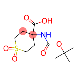 4-N-BOC-AMINO-4-CARBOXY-1,1-DIOXO-TETRAHYDROTHIOPYRAN 95%