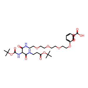 3-[14-(N-BOC-AMINO)-21,21-DIMETHYL-13,15,19-TRIOXO-3,6,9,20-TETRAOXA-12,16-DIAZADOCOSYLOXY]BENZOIC ACID