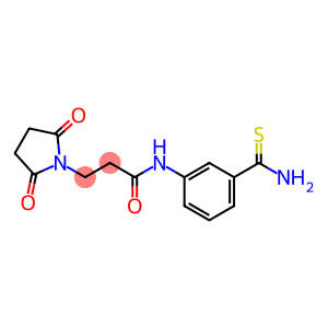 N-(3-carbamothioylphenyl)-3-(2,5-dioxopyrrolidin-1-yl)propanamide