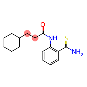 N-(2-carbamothioylphenyl)-3-cyclohexylpropanamide