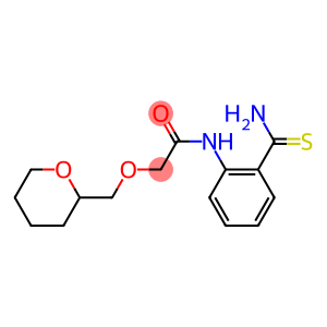 N-(2-carbamothioylphenyl)-2-(oxan-2-ylmethoxy)acetamide