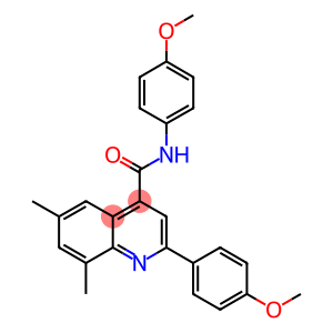 N,2-bis(4-methoxyphenyl)-6,8-dimethyl-4-quinolinecarboxamide