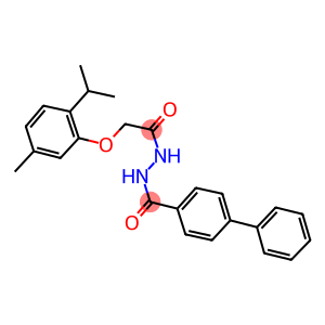 N'-([1,1'-biphenyl]-4-ylcarbonyl)-2-(2-isopropyl-5-methylphenoxy)acetohydrazide