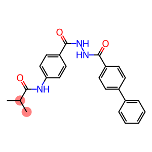 N-(4-{[2-([1,1'-biphenyl]-4-ylcarbonyl)hydrazino]carbonyl}phenyl)-2-methylpropanamide