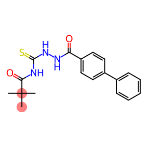 N-{[2-([1,1'-biphenyl]-4-ylcarbonyl)hydrazino]carbothioyl}-2,2-dimethylpropanamide