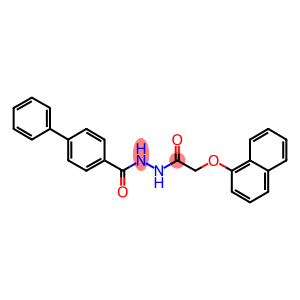 N'-([1,1'-biphenyl]-4-ylcarbonyl)-2-(1-naphthyloxy)acetohydrazide