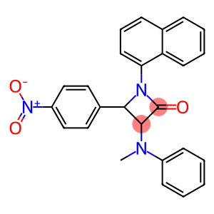 1-(1-Naphtyl)-3-(methylphenylamino)-4-(4-nitrophenyl)azetidin-2-one