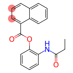 1-Naphthoic acid 2-propanoylaminophenyl ester