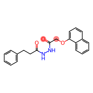 2-(1-naphthyloxy)-N'-(3-phenylpropanoyl)acetohydrazide