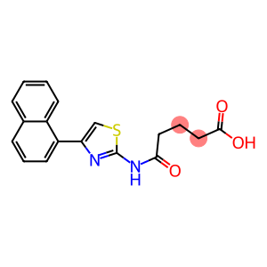 5-{[4-(1-naphthyl)-1,3-thiazol-2-yl]amino}-5-oxopentanoic acid