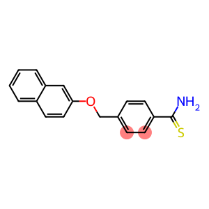 4-[(naphthalen-2-yloxy)methyl]benzene-1-carbothioamide