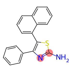 5-(1-NAPHTHYL)-4-PHENYL-2-THIAZOLAMINE