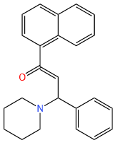 1-NAPHTHALEN-1-YL-3-PHENYL-3-PIPERIDIN-1-YL-PROPENONE