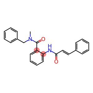 N-benzyl-N-methyl-2-{[(E)-3-phenyl-2-propenoyl]amino}benzamide