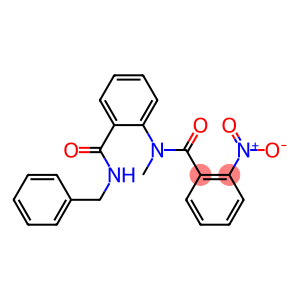 N-{2-[(benzylamino)carbonyl]phenyl}-N-methyl-2-nitrobenzamide