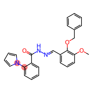 N'-[2-(benzyloxy)-3-methoxybenzylidene]-2-(1H-pyrrol-1-yl)benzohydrazide