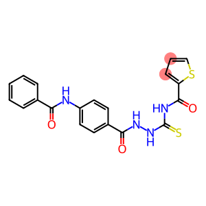 N-({2-[4-(benzoylamino)benzoyl]hydrazino}carbothioyl)-2-thiophenecarboxamide