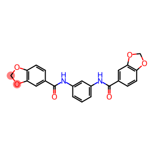 N-{3-[(1,3-benzodioxol-5-ylcarbonyl)amino]phenyl}-1,3-benzodioxole-5-carboxamide